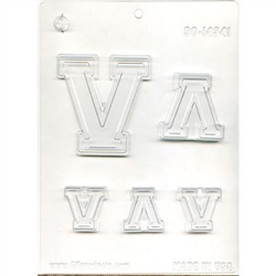 Collegiate Letter "V" Chocolate Mold