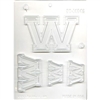 Collegiate Letters "W" Chocolate Mold 90-14342 initial