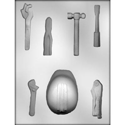 Hard Hat w/ Tools Asst Chocolate Mold 90-12683 contractor Bob the Builder construction