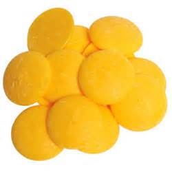 Bright Yellow Vanilla Flavored Candy Wafers - 12 Ounce Bag