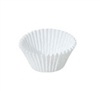 1" White Round Candy Cups