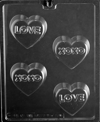 Love and XO Sandwich Cookie Chocolate Mold