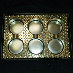 Sandwich Cookie Box with Gold Insert