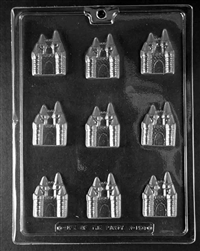 Bite Size Castle Chocolate Mold K150 princess prince king queen royal