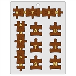 Autism Letters Puzzle Chocolate Mold