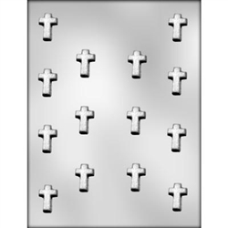 1-1/8" Cross Chocolate Candy Mold Easter 90-7001 Christmas confirmation baptism seminary