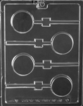 Plain Sandwich Cookie Lollipop sucker Chocolate Mold AO150