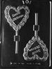 Sweet Sixteen Heart Lollipop Mold