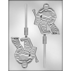 4-1/4" Hockey Goalie Sucker Chocolate Mold