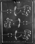 Celebrate Champagne Glasses Lollipop Mold