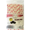 Pink Hearts 6" Cake Pop Sticks - 25 Count Valentines Wedding Anniversary sweetest day 88-0019