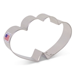 Cookie Cutter 4-5/8" Double Heart â€‹anniversary wedding valentine