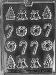 Bite Size Christmas Assortment Chocolate Mold - LPC009