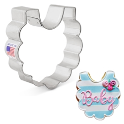 3" Baby Bib Cookie Cutter 7912A shower nursery pregnant