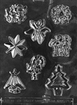 assortment with star chocolate candy mold christmas holiday winter