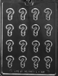 Bite Size Mini Question Mark Chocolate Mold  L069 gender reveal birthday