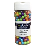 Rainbow Sugar Pearls 3.5 Ounce cupcake birthday cake