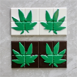 Marijuana Leaf Break Up Bar Chocolate Mold 90-99601 weed CBD