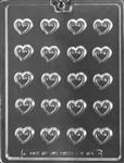 Heart Swirl Toppers Mint Chocolate Mold V181 Valentine wedding anniversary rehearsal dinner