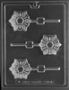 Snowflake Lolly lollipop sucker chocolate mold C459 Christmas winter wedding