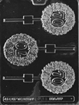 70th Lollipop Wreath chocolate Mold L031 sucker anniversary birthday