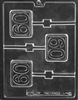 #60 Plain Lolly Chocolate Mold L062 lollipop sucker birthday anniversary bar