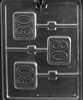 #80 Plain Lolly Chocolate Mold L064 lollipop sucker birthday anniversary bar