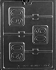 #90 Plain Lolly Chocolate Mold L065 lollipop sucker birthday anniversary bar