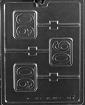 #90 Plain Lolly Chocolate Mold L065 lollipop sucker birthday anniversary bar