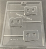 Letter B lollipop sucker chocolate mold 60AO-1337B initial graduation