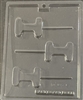 Letter I lollipop sucker chocolate mold 60AO-1337I initial graduation