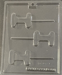 Letter I lollipop sucker chocolate mold 60AO-1337I initial graduation