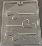 Letter J lollipop sucker chocolate mold 60AO-1337J initial graduation