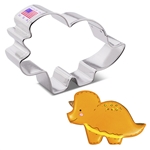 4-5/8" Baby Triceratops Shaped Cookie Cutter 8532A dinosaur baby shower birthday