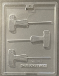 Letter T lollipop sucker chocolate mold 60AO-1337T initial graduation