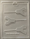 Letter Y lollipop sucker chocolate mold 60AO-1337Y initial graduation