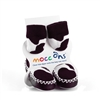 Mocc Ons Slipper Socks  Cow Print UK 3.5/4 12-18 Months