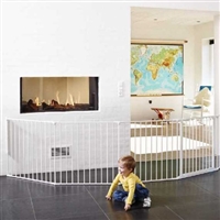 BabyDan Olaf XXX Wide Hearth Gate/ Room Divider White