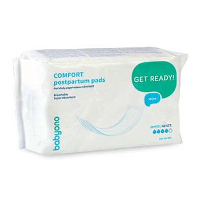 Babyono Comfort  Postpartum Pads 10 pieces