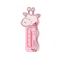 Babyono Giraffe Bath Thermometer Pink