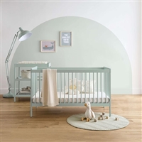 Cuddle Co Nola 2pc Set Changer and Cot Bed  - Sage Green