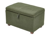 Gaia Baby Serena Footstool - Forest Green incl.  Walnut Leg Set