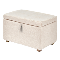 Gaia Baby Serena Footstool - Biscuit BouclÃ© incl.  Oak Leg Set