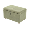 Gaia Baby Serena Footstool - Sage incl.  Oak Leg Set