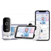 Hubble Nursery Pal Link Premium 5" Smart Video Baby Monitor - White & Black