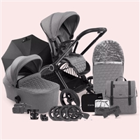 iCandy Core Pushchair and Carrycot - Complete Bundle Light Grey
