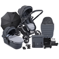 Peach 7 Pushchair and Carrycot - Complete Bundle Cobalt