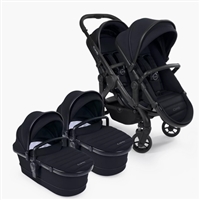 iCandy Peach 7 Pushchair and Carrycot - Twin Black Edition