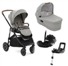 Joie Versatrax Pebble Travel System with  BABY-SAFE PRO Car Seat and Flex Base