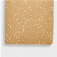 Little Green Sheep Organic Crib Fitted Sheet - Honey Rice